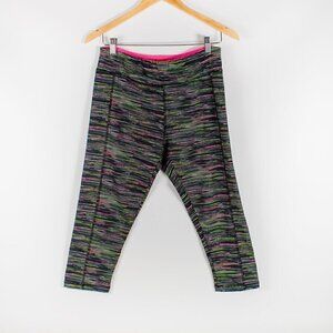 Take A Walk Cropped Leggings Large Multi Color